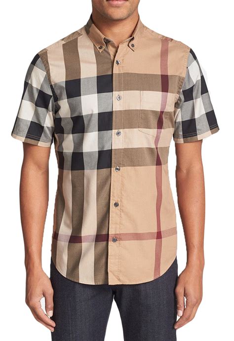 burberry brit fred check shirt|Burberry Fred Check Short.